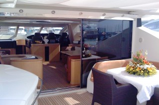 Yacht GIGIOLE -  Salon and Al fresco Dining area